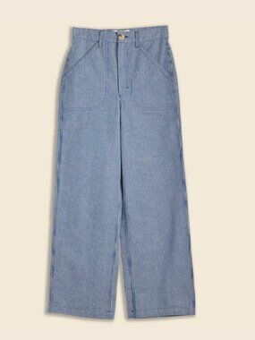 Mollusk Painter Pants in Railroad Stripe Sz L
